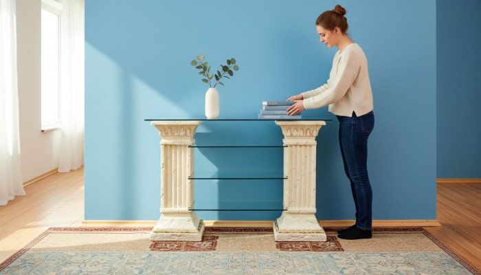 Ontwerp vitrinekast glazen zuil vitrinekasten rekken tv-kast woonkamer 1872 Nieuw