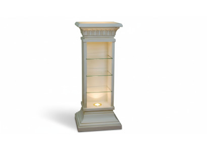 Ontwerp Vitrinekast Glazen Pilaar Vitrinekasten Rekken CD-kast Lamp 6894 Nieuw.