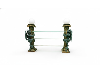 Ontwerp Vitrine Kast Glaszuil Vitrines Rekken Decoratieve Figuren Kast Lamp 1835