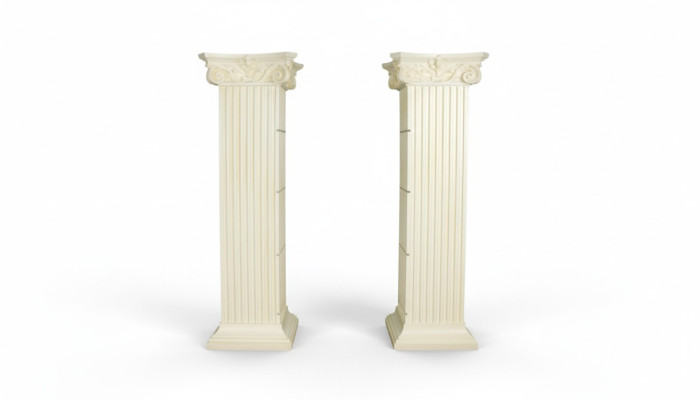 Regal Glas Vitrine Romeinse zuilen rek vitrines XXL 210cm kolom Egypte nieuw