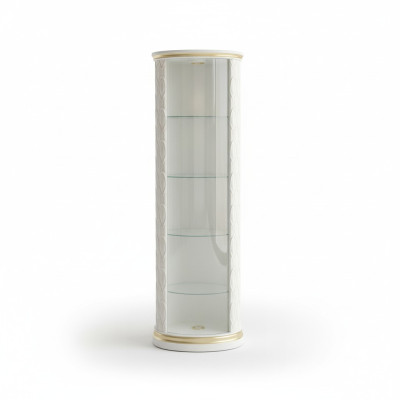XXL vitrinekast met glazen plank, bar en 181,5 cm hoge zuil, model 1883 Nieuw