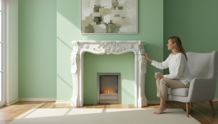 Open haard decoratie omhulling haard decoratie openhaard woonkamer luxe design 1840