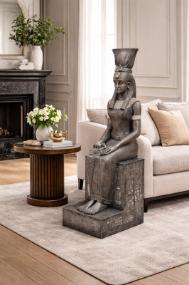 XXL Ontwerpfiguur Godin Isis Standbeeld Sculptuur Decoratie Figuren Standbeelden 123cm - XXL Ontwerpfiguur Godin Isis Beeld Sculptuur Decoratie Figuren Standbeelden 123cm