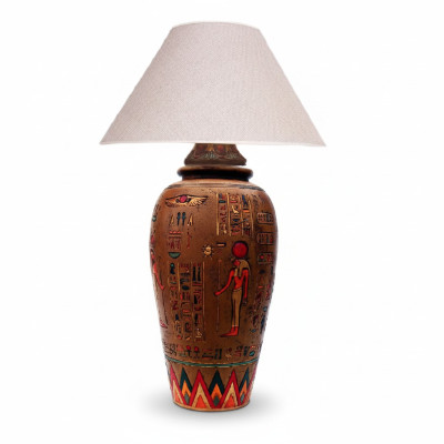 Egyptische vloerlamp tafellamp lamp lampen handgemaakt verlichting staande lamp