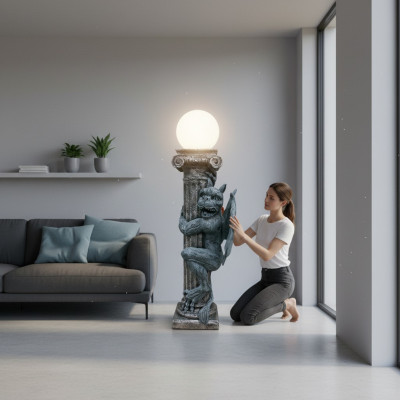 Lamp Draakfiguur Gragol Staande lamp Lampen Verlichting Staande lamp Lamp Nieuw