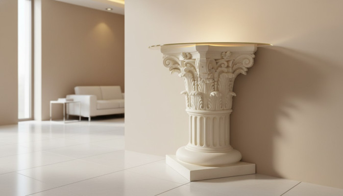 Kolom Verlichte Decoratie Kolommen Sculpturen Lamp Lamp Figuren Sculptuur nieuw