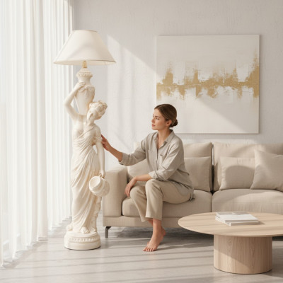 Ontwerpverlichting Staande lamp Lampenkap Decolamp Verlichting 6828 Nieuw