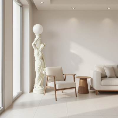 Woonkamer vloerlamp licht staande lampen XXL ontwerp lamp figuur sculptuur 6833