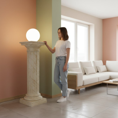 Ontwerp zuillamp lichten lampenkap decoratielamp kolom lamp 6854 Nieuw