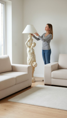Woonkamer vloerlamp verlichting staande lampen XXL designlamp figuur sculptuur nieuw Woonkamer vloerlamp verlichting staande lampen XXL designlamp figuur sculptuur nieuw
