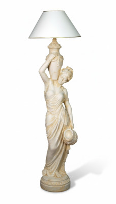 Woonkamer vloerlamp verlichting staande lampen XXL designlamp figuur sculptuur nieuw Woonkamer vloerlamp verlichting staande lampen XXL designlamp figuur sculptuur nieuw