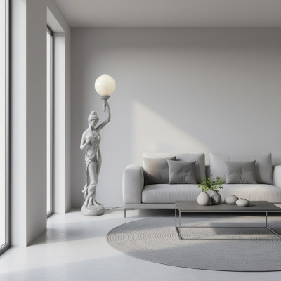 XXL Design Woonkamer Staande Lamp Verlichting Staande Lampen Lamp Figuur Sculptuur Nieuw  XXL Design Woonkamer Vloerlamp Verlichting Vloerlampen Lamp Figuur Sculptuur Nieuw