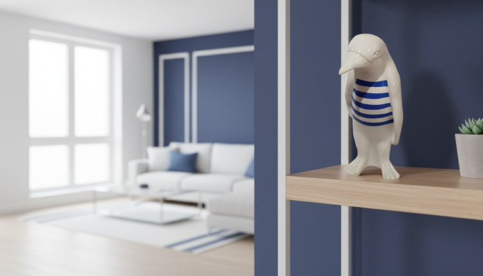 Ontwerp Decoratie Pinguïn Figuur Standbeeld Sculptuur Figuren Sculpturen Decoratie XXL 67cm