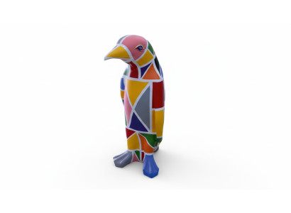 Ontwerp luxe figuur sculptuur handgemaakt XXL 67cm Pinguïn dier sculpturen figuren