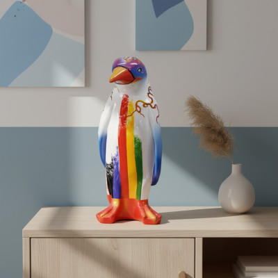 Ontwerp Luxe Figuur Sculptuur Handgemaakt Pinguïn Diersculpturen XXL 67cm Beelden