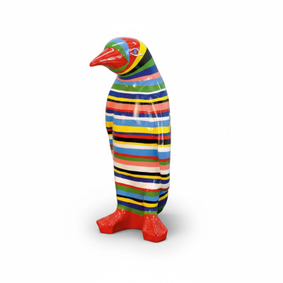 XXL Ontwerper figuur Handgemaakt Beschilderd Beeldhouwwerken Beeld Sculptuur Standbeeld Pinguïn