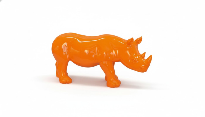 Ontwerp Neushoorn Figuur Standbeeld Sculptuur Figuren Sculpturen Decoratie Deco 3087 Nieuw