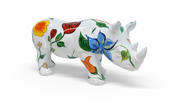 Ontwerp Neushoorn Figuur Standbeeld Sculptuur Figuren Sculpturen Decoratie Deco 3094 Nieuw
