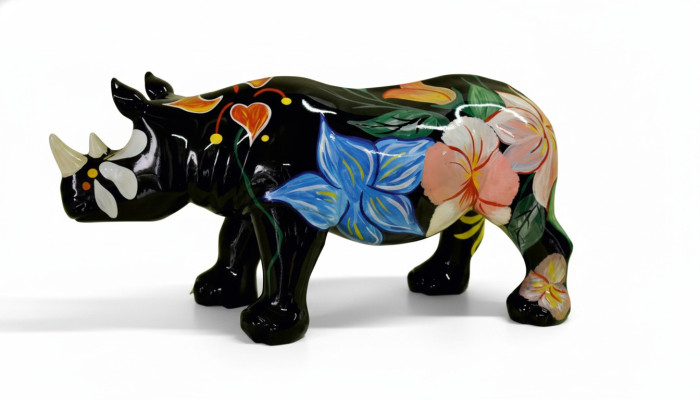 Ontwerp Neushoorn Figuur Standbeeld Sculptuur Figuren Sculpturen Decoratie Deco 3095 Nieuw