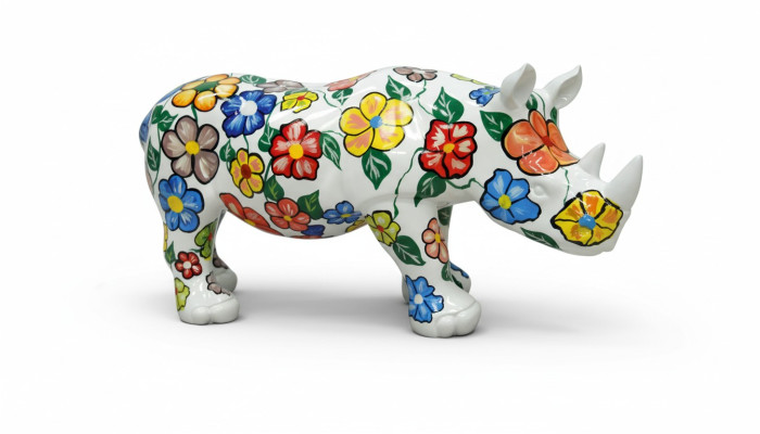 Ontwerp Nashorn Figuur Standbeeld Sculptuur Figuren Beeldhouwwerken Decoratie Deco 3096 Nieuw