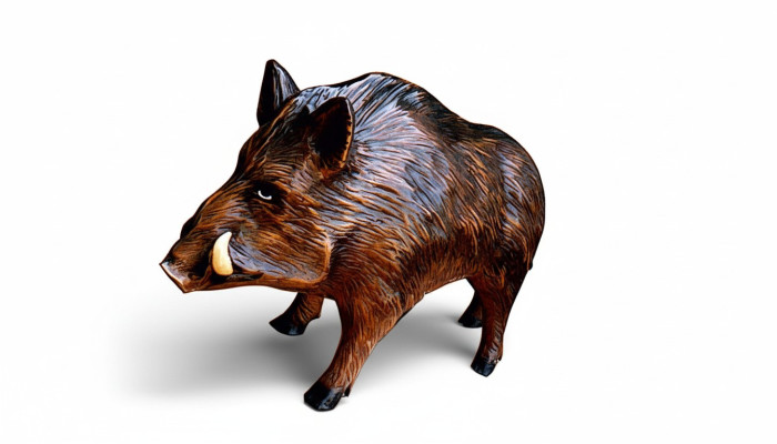 Ontwerp Wild zwijn figuur standbeeld sculptuur figuren sculpturen decoratie deco 3318