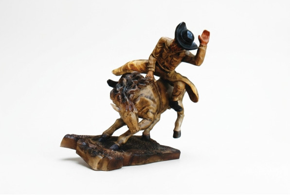 Ontwerp Cowboy Rodeo Paard Figuur Standbeeld Sculptuur Figuren Sculpturen Decoratie 5641
