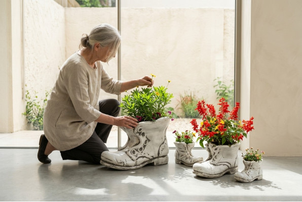 Bloembak Plantenbak Natuur Decoratie Figuur Bloempotten Tuin Vazen