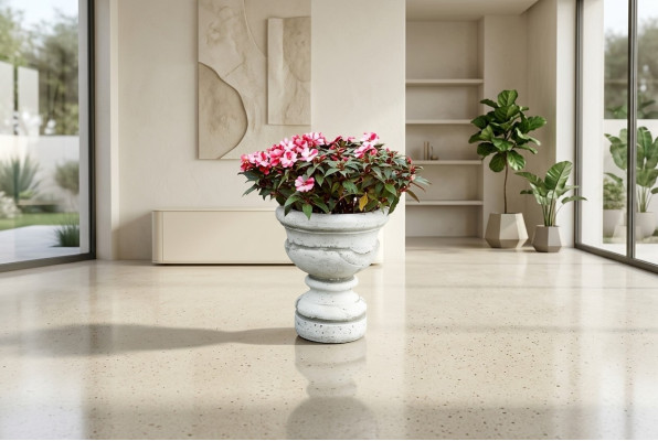 Figuur Bloempot Plantenpot Wit Decoratie Figuur Bloempotten Tuin