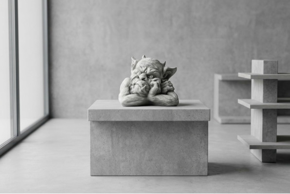 Trol 18cm sculptuur ontwerpfiguur standbeeld tuinfiguren beelden