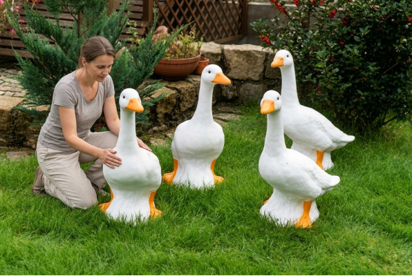 Tuindecoratie Eend Standbeeld Sculptuur Figuren Beeldhouwwerken Ontwerper