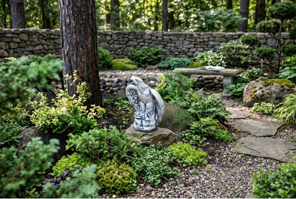 Tuindecoratie Adelaar Terras Steenfiguren Figuur Standbeeld Sculptuur