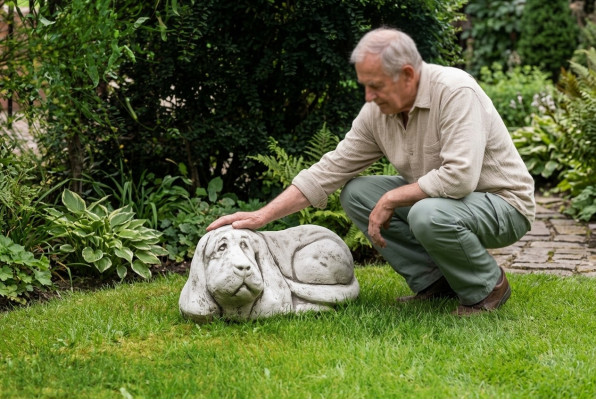 Tuin decoratieve hond beeldhouwwerk figuur sculpturen designerfiguur