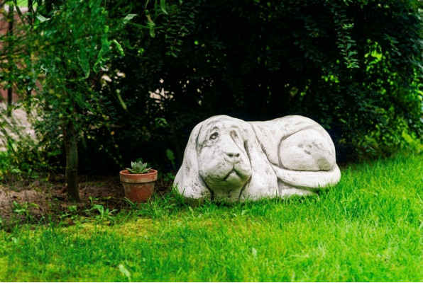 Tuin decoratieve hond beeldhouwwerk figuur sculpturen designerfiguur