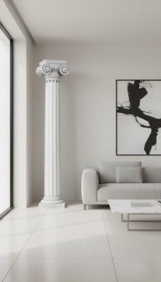 211cm Antieke zuil Kolommen Steen Sculptuur Standbeeld Romeinse tuin Stijl.