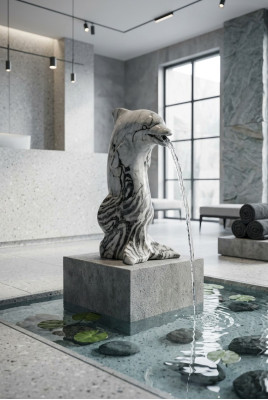 Tuindecoratie Dolfijn Standbeeld Sculptuur Figuren Beelden Ontwerper