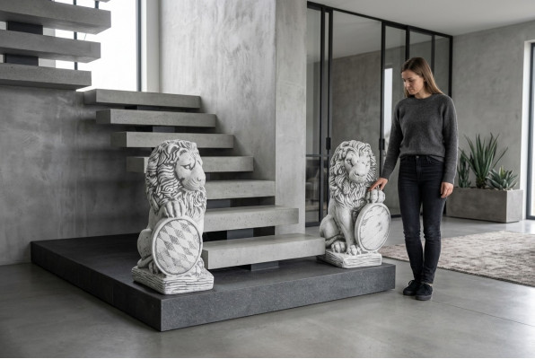 Tuindecoratie Leeuwenstandbeeld Natuur Sculptuur Figuren Sculpturen Designer