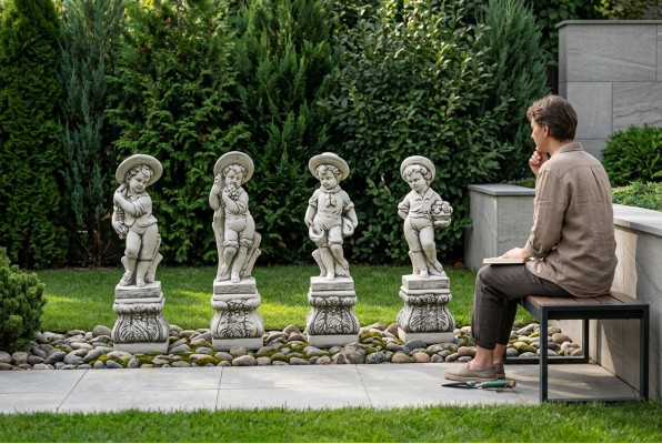 Sokkel 27 cm voor sculptuur design figuur standbeeld tuinfiguren beelden