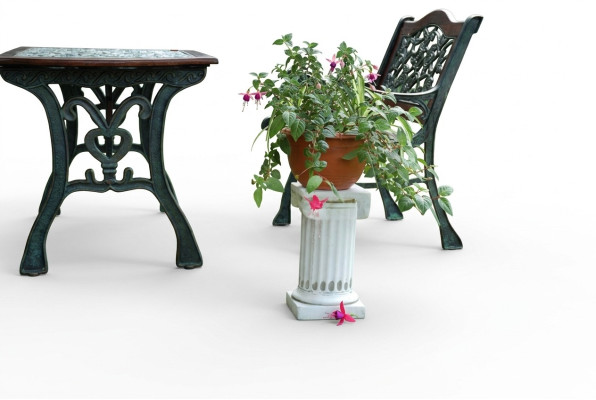 Bloemzuilstandaard tuin terrasdecoratie zuilen standbeeld