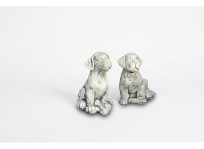 Tuindecoratie Hond Terras Steenfiguren Figuur Decoratie Standbeeld