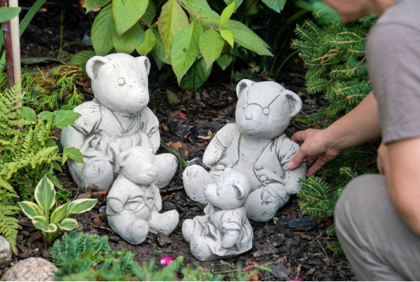 Tuindecoratie Beer Terras Steen Figuren Decoratie Standbeeld