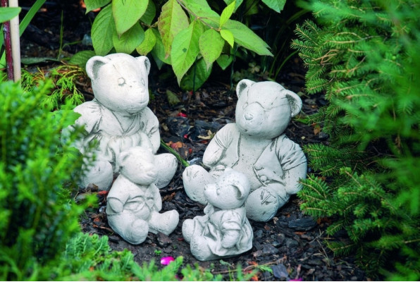 Tuindecoratie Beer Terras Steen Figuren Decoratie Standbeeld