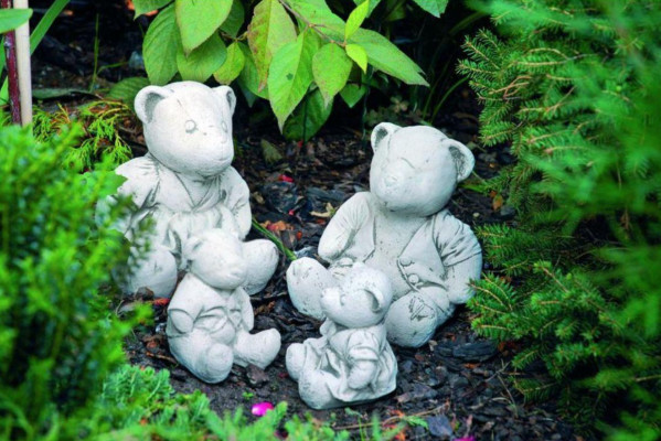 Tuindecoratie Beer Terras Steen Figuren Decoratieve Natuur Standbeeld
