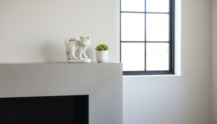 Tuindecoratie Kat Terras Steen Figuren Figuur Deco Standbeeld Sculptuur 494