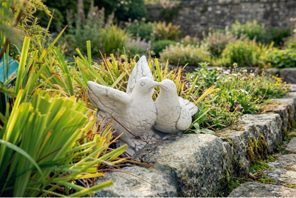 Tuindecoratie Duiventerras Stenen Beeld Figuur Standbeeld Sculptuur