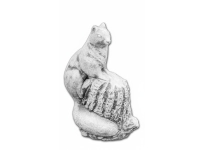 Tuindecoratie eekhoorn terras stenen beelden decoratie figuur standbeeld