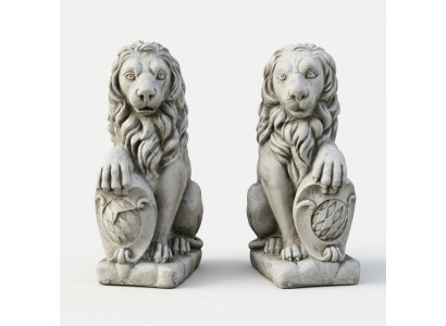 Leeuw tuinbeeld Terras tuin sculptuur Decoratieve figuren Sculpturen