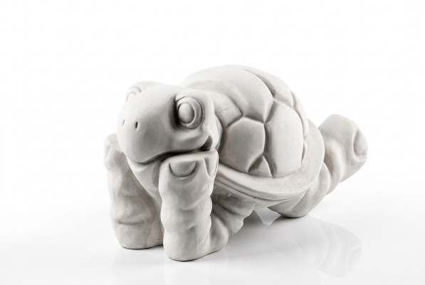 Tuinschildpaddecoratie voor op het terras, steenfiguur decoratie standbeeld.