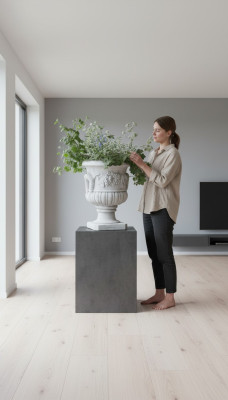 Bloempotten Doos Pot Bloemen Potten XXL Beton Tuin Terras