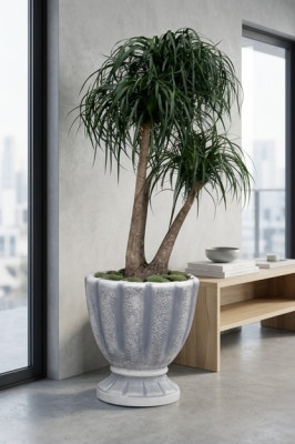Ontwerp bloempot decoratie pot planten emmer vat potten figuur gezicht sculptuur