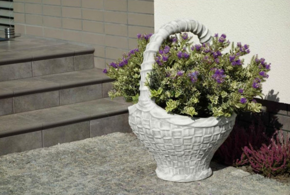 Bloempotten Doos Decoratieve Pot Bloempotten XXL Beton Tuin Terras